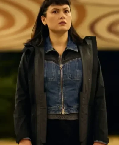 Jemma Moore Red Eye Black Leather Jacket