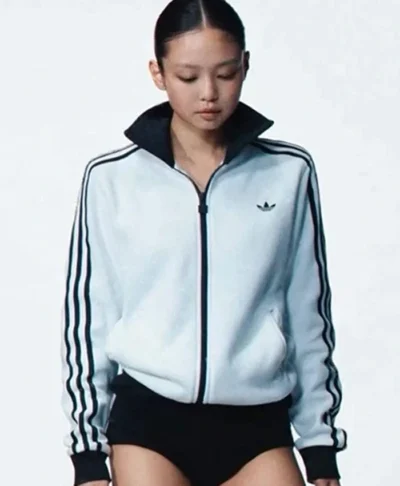 Jennie Adidas Originals White Track Jacket