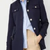 Jen­nifer Home Town S08 Blue Belted Jacket