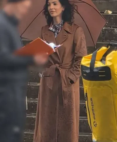 Jessica Grundle Clayface 2026 Brown Coat