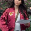 Jessica Henwick Iron Fist Red Bomber Jacket