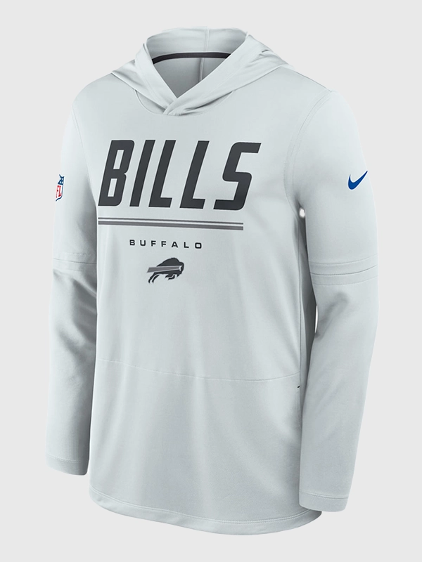 Joe Brady Preseason 2026 Bills Long Sleeve Hooded T-Shirt - Image 2