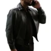 Jules Beauty in Black Leather Jacket