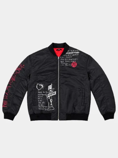 Jungkook Arirang Black Bomber Jacket