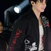 Jungkook Arirang Black Bomber Jacket