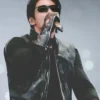 Jungkook BTS World Tour ARIRANG Baltimore Black Leather Vest