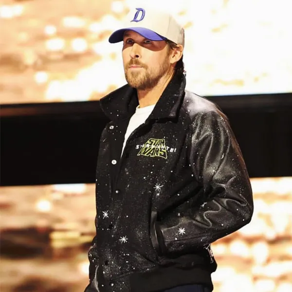 Ryan Gosling D23 Star Wars Starfighter Black Jacket - Image 6