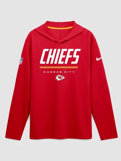 Kansas City Chiefs 2026 Sideline Long Sleeve Hooded T-Shirt