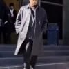 Kanye West Black Leather Long Coat