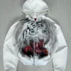 Kanye West White Tiger Zip Hoodie