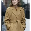 Keira Knightley Black Doves Season 2 Brown Coat