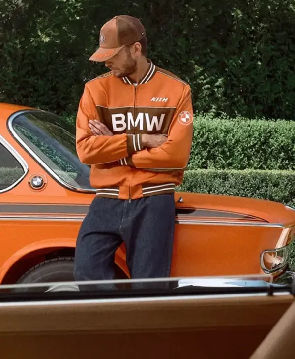Kith for BMW 2026 Captain Orange Varsity Jacket