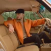 Kith for BMW Orange Leather Hawthorne Flight Jacket