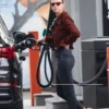 LA Mia Goth Burgundy Jacket