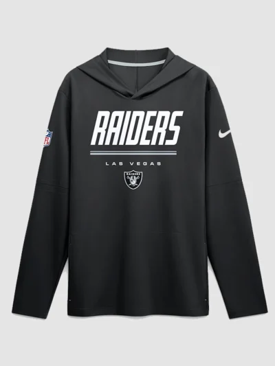 Las Vegas Raiders 2026 Sideline Long Sleeve Hooded T-Shirt
