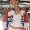 Lauren Kyle Oilers Racing Leather Jacket