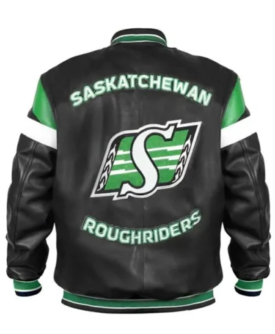 Leather Saskatchewan Roughriders Jacket