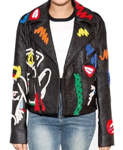 Lele Pons Las Vegas F1 Moto Leather Jacket