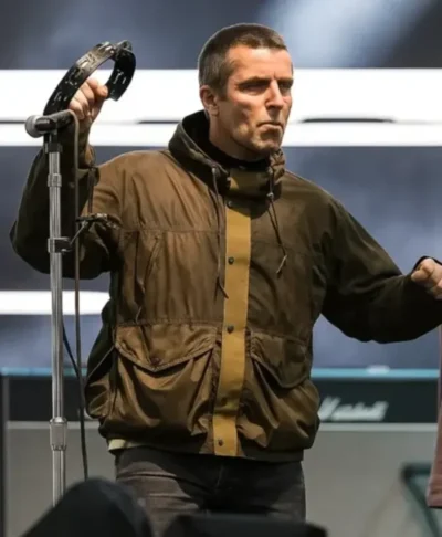 Liam Gallagher Oasis Tour Olive Green Jacket