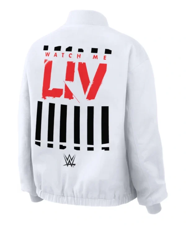 Liv Morgan Erin Andrews White Bomber Jacket