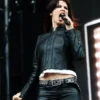 Lollapalooza Fest 2026 Ellie Rowsell Leather Jacket