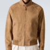 Loro Piana Novak Suede Leather Bomber Jacket