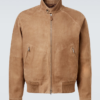 Loro Piana Novak Suede Leather Bomber Jacket