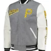 MLB Pittsburgh Pirates Two Tone Wool Letterman Jacket
