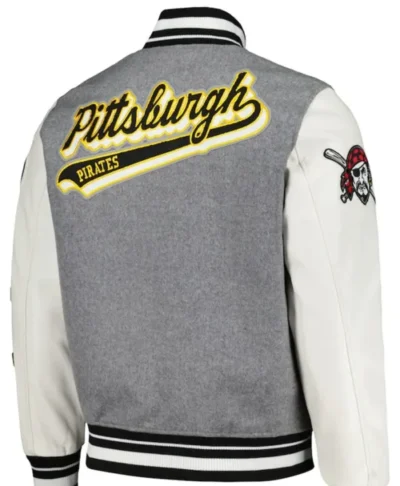 MLB Pittsburgh Pirates Two Tone Wool Letterman Jacket
