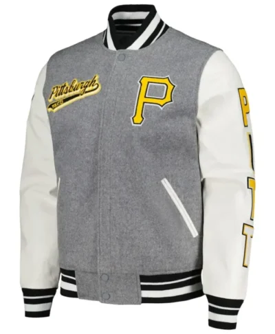 MLB Pittsburgh Pirates Two Tone Wool Letterman Jacket