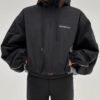 MR Winston Black Spray Hooded Jacket