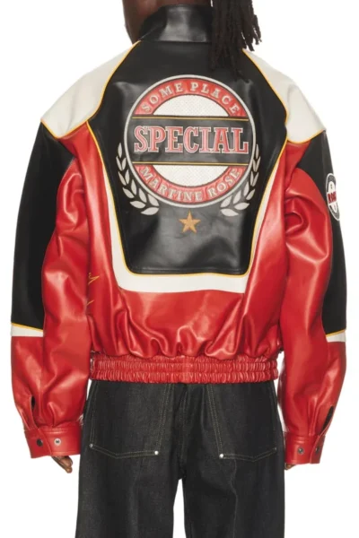 Martine Rose Super Bowl Leather Jacket