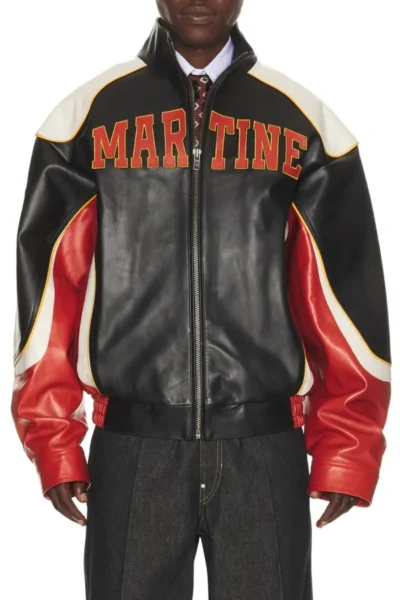 Martine Rose Super Bowl Leather Jacket