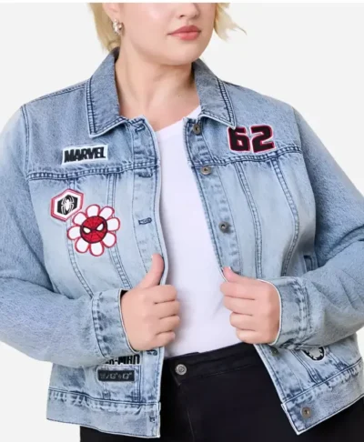 Marvel Spider-Man Embroidered Patches Jacket