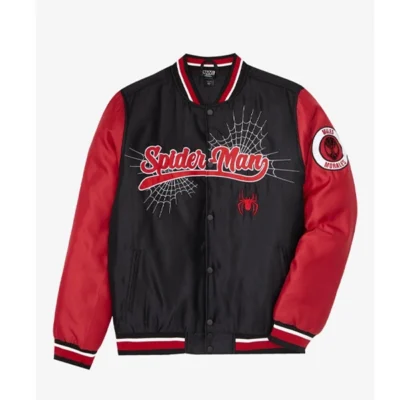 Marvel Spider-Man Miles Morales Color Blocked Bomber Jacket