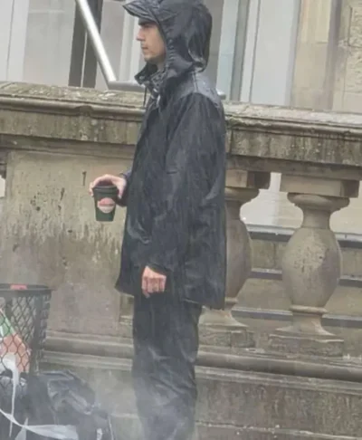 Max Minghella Clayface 2026 Black Jacket