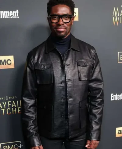 Mayfair Witches Tongayi Chirisa Black Leather Jacket