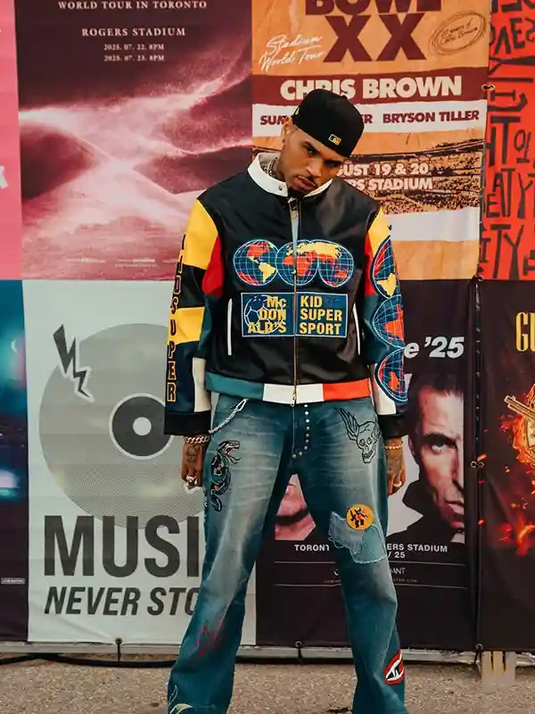Chris Brown KidSuper x McDonald's Moto Jacket - Image 3