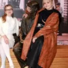 Mean Girls Renee Rapp Brown Leather Coat