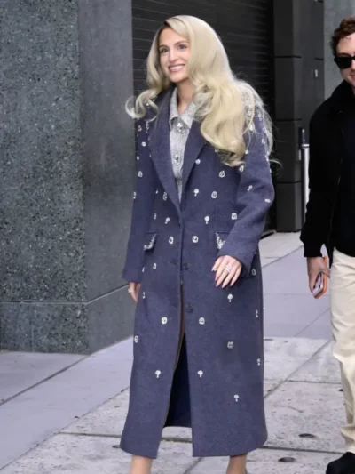 Meghan Trainor Kelly and Mark TV Show Blue Coat