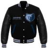 Memphis Grizzlies Black Wool Varsity Jacket
