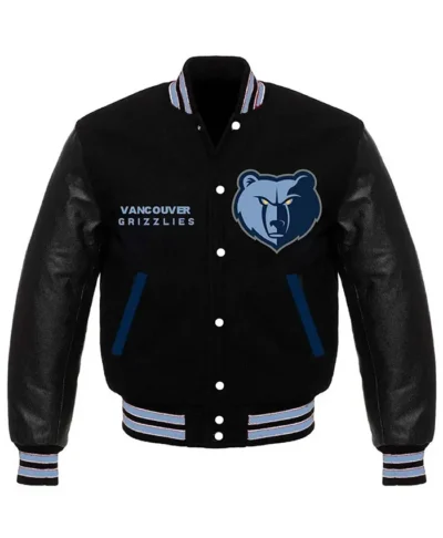 Memphis Grizzlies Black Wool Varsity Jacket