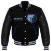 Memphis Grizzlies Black Wool Varsity Jacket