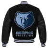 Memphis Grizzlies Black Wool Varsity Jacket