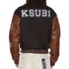 Mens Patched Varsity Jacket Chocolate Jackets Ksubi