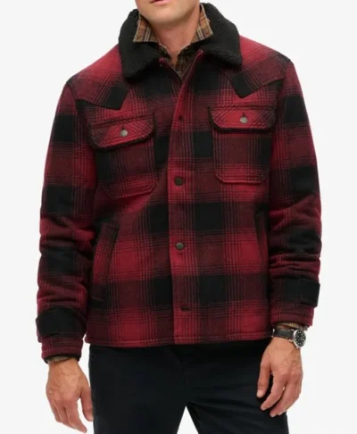 Men’s Red Checkered Jacket