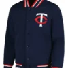 Minnesota Twins Starter Navy Wool Varsity Jacket