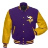 Minnesota Vikings Purple Wool Varsity Jacket