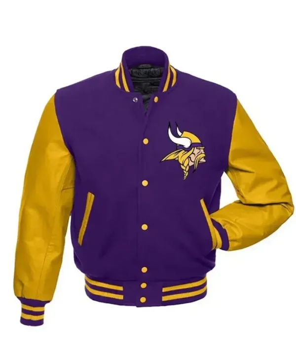 Minnesota Vikings Purple Wool Varsity Jacket