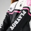 Missguided x Playboy ColorBlock Leather Jacket